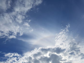 Low angle view of clouds in sky