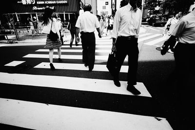 People walking on street