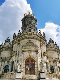 Low angle view of historical building against sky