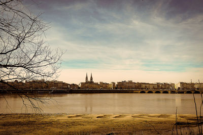 River with buildings in background