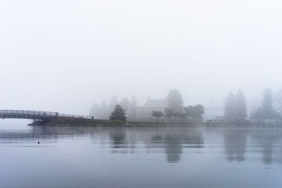 Scenic view of lake