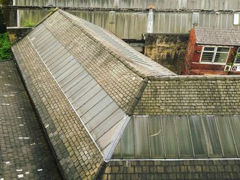 High angle view of residential building