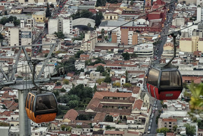 Aerial view of town