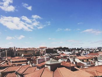 Residential buildings against sky