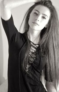 Portrait of beautiful young woman