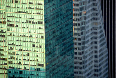 Full frame shot of skyscrapers