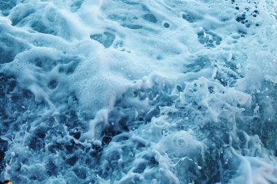 Full frame shot of surf at beach