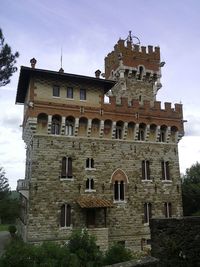 Low angle view of building against sky