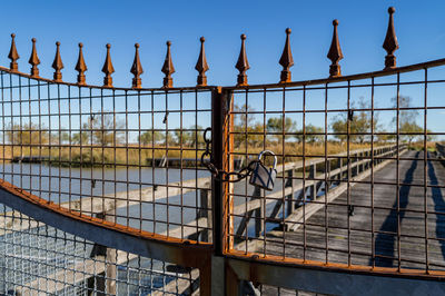 Close-up of chainlink fence