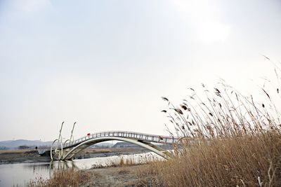 Scenic view of bridge against sky