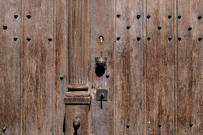 Full frame shot of wooden door