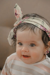 Portrait of cute baby girl