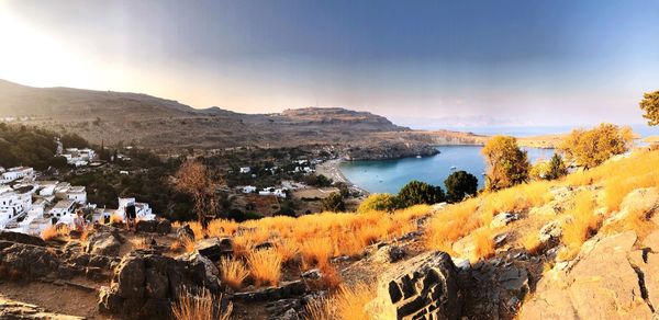 Panoramic view of landscape against sky