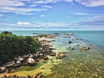 Scenic view of sea against sky