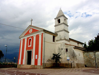 Facade of church