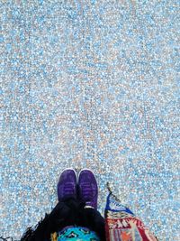 Low section of person standing on floor
