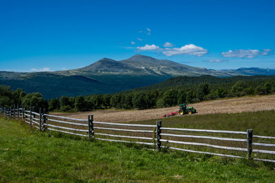 View at blåhøe 1617 meter from formoseter hotel and cafe in høvringen, norway