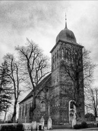 Low angle view of church against sky