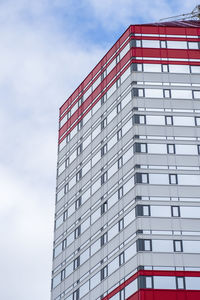 Office building facade with many windows