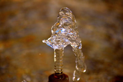 Close-up of water splashing