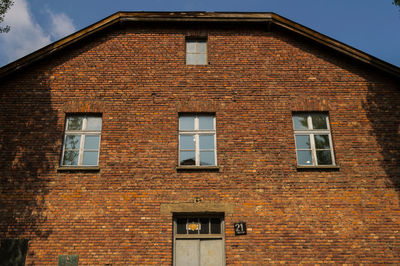 Low angle view of building against sky