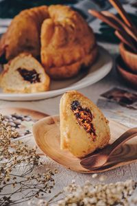 Close-up of food in plate