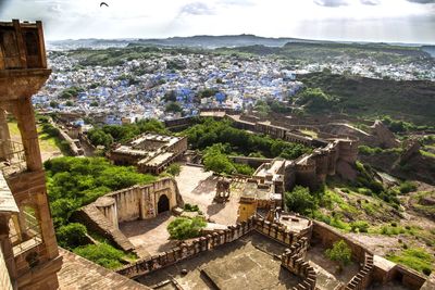 Panoramic view from mehrangarh fort - jodphur - india