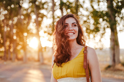 Portrait of a smiling young woman