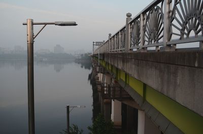 Bridge over river against sky