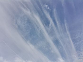 Low angle view of clouds in sky