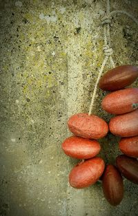 Close-up of red wall