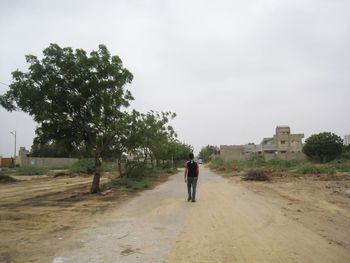 People walking on road
