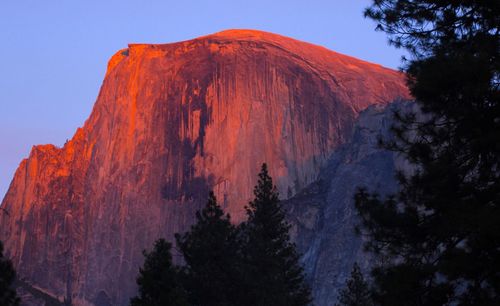 Low angle view of mountain against sky