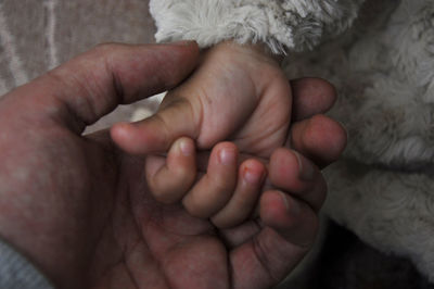 Close-up of hands
