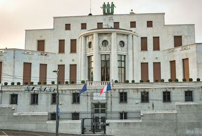 Low angle view of building against sky