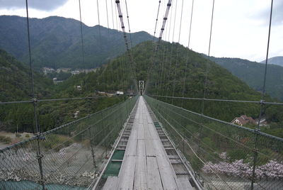 Panoramic view of bridge against sky