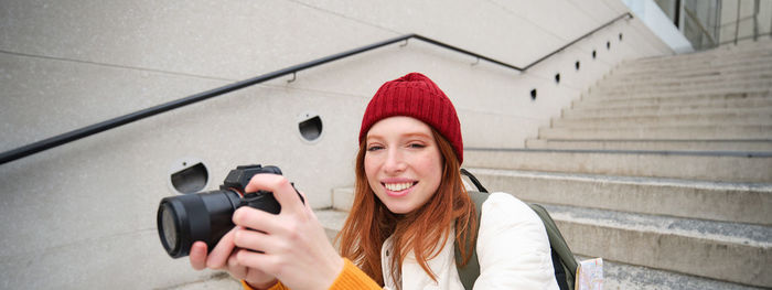 Young woman using mobile phone