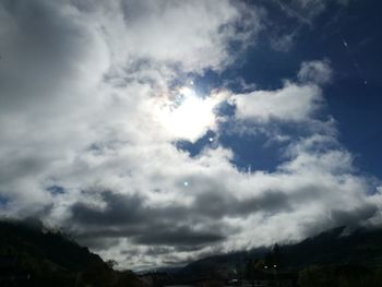 Low angle view of clouds in sky