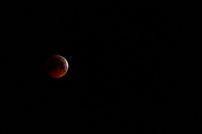 View of moon at night