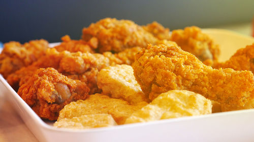 Close-up of served food in bowl