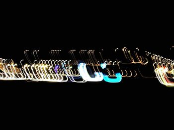 Light painting at night