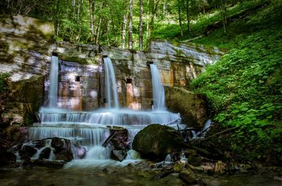 Waterfall in forest