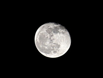 Low angle view of moon in sky