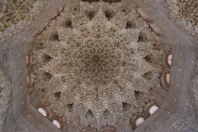 High angle view of sand on beach