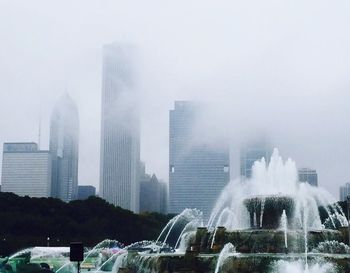 City skyline at night
