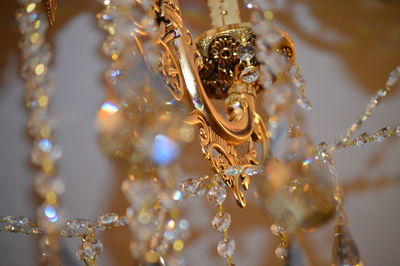 Close-up of chandelier