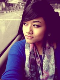 Portrait of young woman