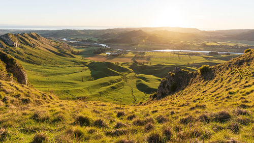 Scenic view of landscape against sky