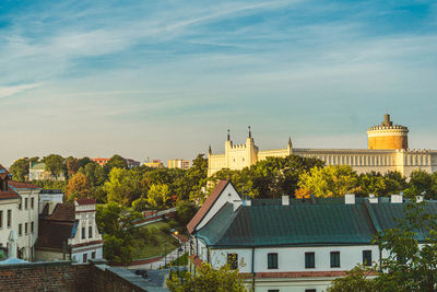 Lublin medieval old town on a september day.