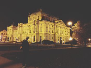 City street at night